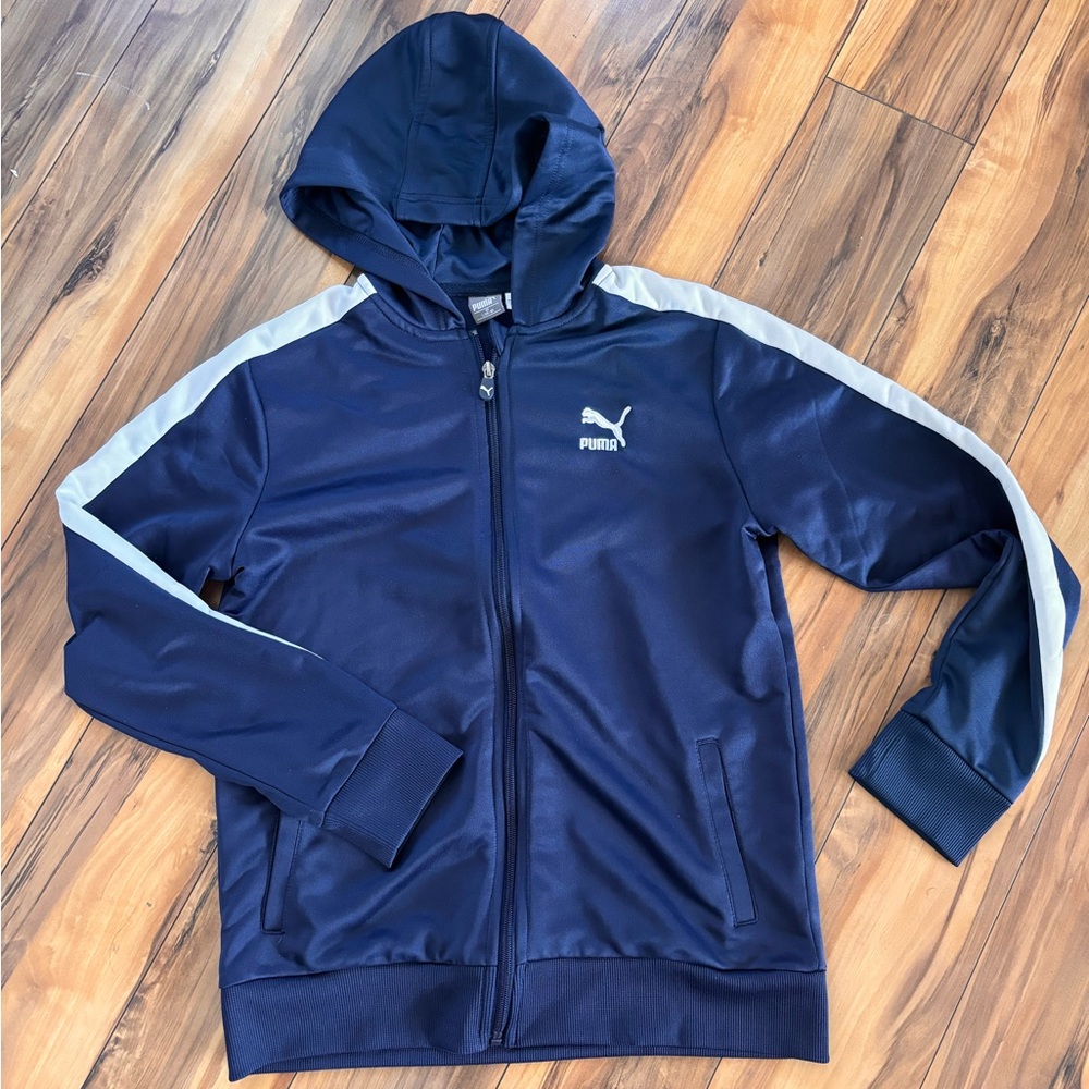 zipper up sweater puma